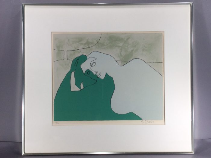 リトグラフ 大沢昌助 婦人 - 岐阜・愛知（名古屋）・三重・滋賀の骨董 