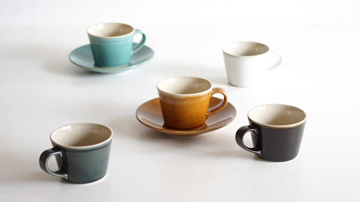 益子焼のコーヒーカップ